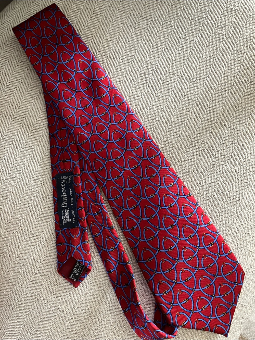 Burberry’s London Silk Tie Equestrian Style